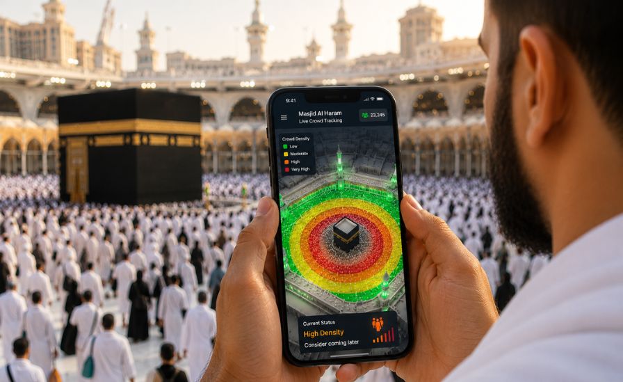 Saudi Arabia Launches QR-Based Live Crowd Tracking at Masjid al-Haram